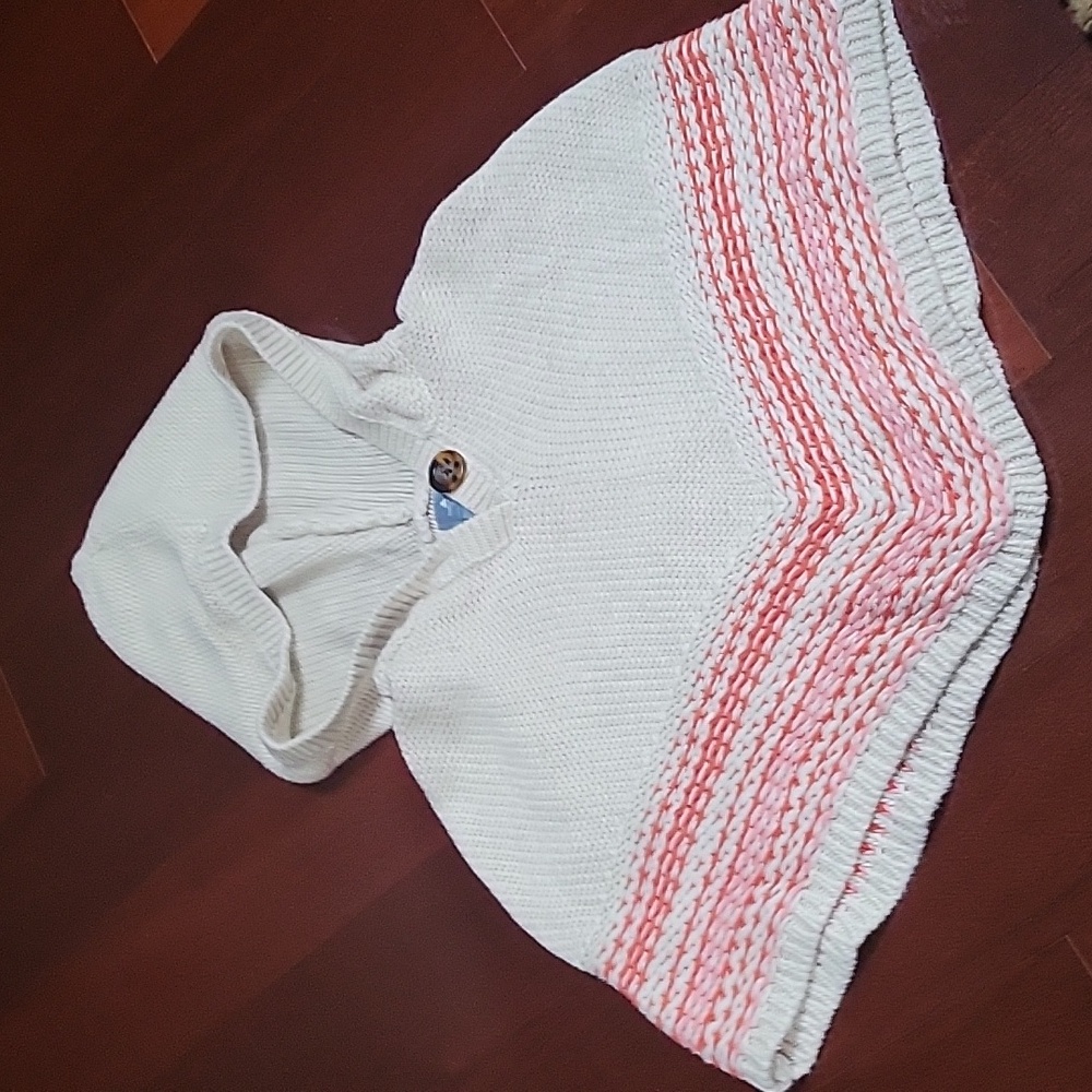 EUC BabyGap Cotton Knit Hood Pancho